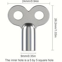 Durable Zinc Alloy Radiator Bleed Keys | Fit for Heating Vent Valves | High-Quality with EU Standard Connector Thread | Ideal for Plumbing