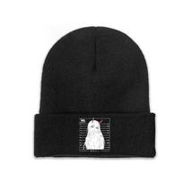 Zero Two Darling In The Franxx Knitted Caps Women's Unisex's Beanie Autumn Winter Hat Polyester Sexy Crochet Cap One Size