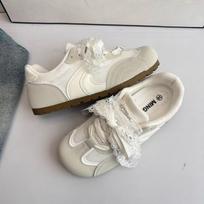 Fashion sweet and cool ballet shoes women's spring new lace versatile casual sports shoes 35 balta