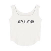 Women's Sporty Slim Ribbed Tank Top - Summer Sleeveless Bodycon Innerwear/Outerwear Large geltona