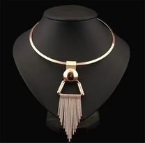 Women Exaggerate Fashion Bohemian Choker Collar Necklace Vintage Tassel Statement Long Necklace Jewelry Accessories Gifts auksas