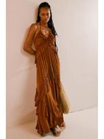 2024 Summer Women's Sexy V-Neck Spaghetti Strap Backless Long Dress - Solid Color Extra Large