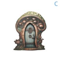 Fėjų durys Medinės Mini Elfų Fėjų Durys Fėjų Sodo Meno Durys Sodo Miniatiūros Ornamentai Fėjų Namui Medžiui Viduje Ar Lauke