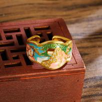 24 zir*****il dripping bird flower opening ring medieval fashion ring personalized design jewelry
