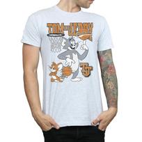 Tom and Jerry Mens Spinning Basketball T-Shirt L pilka