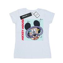 Disney Womens/Ladies Mickey Mouse Under Water Cotton T-Shirt XL balta