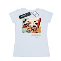 Disney Womens/Ladies Mickey Mouse Building A Building Cotton T-Shirt XL balta