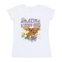 Scooby Doo Womens/Ladies The Amazing Scooby Cotton T-Shirt XL balta