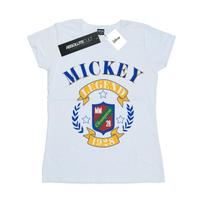 Disney Womens/Ladies Mickey Mouse Legend Cotton T-Shirt XL balta