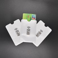 RFID apsauginiai dėkliukai - NO NAME - 3 dėkliukai - Balti - 6,3 cm x 9,1 cm balta