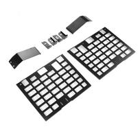 2pcs Rear Window Side Storage Rack Aluminium Alloy Modular Storage Panel Replacement for Land Rover Defender L663