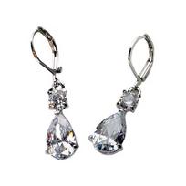 Elegant Teardrop Hoop Earring Lightweight Zinc Alloy Long Drop Dangle Earrings For Sensitive Skin 1