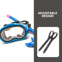 3 Pcs Silicone Goggle Strap Replacement Diving Swim Mask Band Removable Elastic Headbands for Swimming Goggles Parts Fits Well juoda