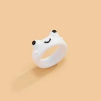 Colorful Acrylic Frog Chick Ring KTJ frog balta