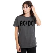 ACDC Worn Logo Ladies T-Shirt S-2XL, Charcoal Unisex T-Shirt XXXXL