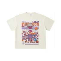 260 GSM Double Yarn 32 Count 100% Cotton Delicious in Dungeon V2 Print Unisex Heavy Cotton T Shirt S abrikosas
