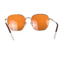 SHINU better Sleep Red lens Blue Light Blocking Glasses Men Orange lens gamging glasses blue light filter metal frame