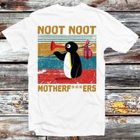 230 Gsm 100% Cotton Pingu Noot Noot Motherfu***Rs T Shirt Funny Angry White Men S Women S Unisex Style Design Top Tee Best Gift B72 S įvairiaspalvis