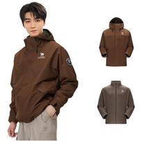 Camel Wang Junkai Signature Unisex 3-in-1 Waterproof Outdoor Jacket XXXL alyvuogių žalios spalvos