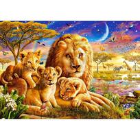 Diamond Embroidery Tiger Family Diamond Mosaic Full Round Painting Stitch Crystal Diamond Painting 20X30CM blue
