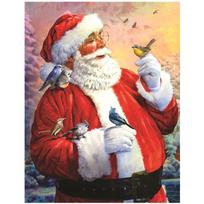 Full 5D Diy Diamond Painting Santa bird Diamond Embroidery Cross Stitch Home Decor Handmade Gift 25x30cm red