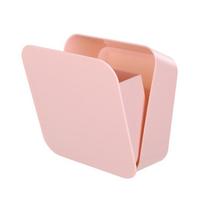 Plastic Square Finishing Storage Small Box Tableware Toothbrush Box rožinė