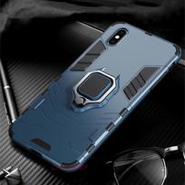 Cool Armor Ring Case For iPhone 11 Pro Max Shockproof Phone Cases for Apple iPhone 11 SE 2020 Xs Max 5 6S 7 8 Plus XR Back Cover Shell iPhone 6S Plus tamsiai mėlyna spalva
