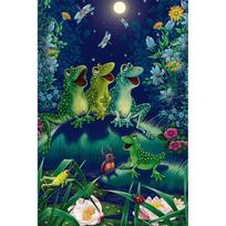 5D DIY Diamond Painting A group of frogs Embroidery Cross Stitch Rhinestone Mosaic Home Decor 20X30CM