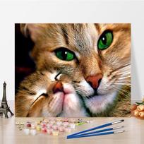 Menas „Pasidaryk pats“ Tapyba pagal skaičius Deimantinė tapyba Aliejinė tapyba Skaitmeninė aliejinė tapyba Pomėgiai Namų dekoras Skaičiai Tapyba 40x50cm no frame brown