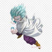 Pleistrai drabužių maišams Lyginti ant terminių lipdukų Dbz Gohan Ssj2 Gohan Goku raštas, plaunamas šilumos perdavimas gray