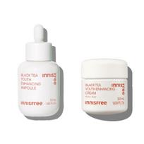 Innisfree juodosios arbatos ampulė 50 ml + juodosios arbatos kremas 50 ml RINKINYS Ampoule + Cream SET white