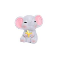 Anti-scratch Anti-fade Chic Compact Micro Landscape Cartoon Elephant Figurine Statue G