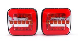 LED kombinuotas žibintas, dinaminis posūkio signalas L+P, 12-24V