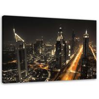 Canvas print Dubai City by Night 60x40 pilka spalva