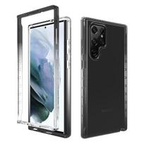 Tvirtas apsauginis skaidrus dėklas, skirtas Samsung Galaxy S22 S23 Ultra S21 Fe 5g S 22 S20 Plus A54 A34 A14 A52s A52 A12 A33 A53 A23 A73 A52 5G and A52 4G raudona