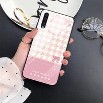 Rhombic Pattern Bear Case For Samsung Galaxy A52 A70 A71 A73 A53 A13 5g A03 A72 A22 A21s A03 Core A42 Tempered Glass Cover For Samsung A21S