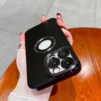Atsparus smūgiams objektyvo apsauginis dengtas telefono dėklas iPhone 14 13 12 11 Pro Max 14 Plus 11 su išpjova logotipui, rėmelis, verslo stiliaus galinis dangtelis mergaitei For iPhone 14