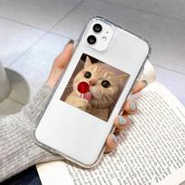 Cat dėklas, skirtas iPhone 13 Pro Max dėkliams Fundas Iphone 11 12 Pro Max XR 7 8 SE 2020 X Xs 6 6s Plus 13 Mini SE 2 3 smūgiams atsparus dangtelis 6S Plus 6 Plus brown