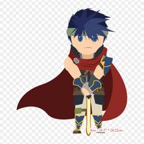 Fictional Character Fire Emblem Of Radiance Smash Bros Iron on Heat Transfer Printing Vinyl Patches Sticker for Clothes DIY Appliques Washable Patches blue