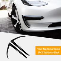 Heenvn Priekinio peilio apdaila Tesla Model 3 2021 Priedai Matinis anglies pluoštas ABS Juoda Balta Automobilio priedai Model3 2022 juoda