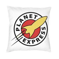 Planet Express Throw Pillow Case 40*40cm Home Decoration Space Rocket Spaceship Cushion Cover Square Bedding Sofa Pillowcover 30x30cm 12x12in