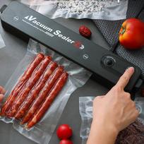 Kitchen Vacuum Food Sealer Automatic Commercial Household Food Vacuum food storage Packaging Machine Include 10Pcs Bags EU Plug gray