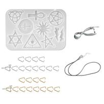 Silicone Jewelry Earring Resin Epoxy Mold Pendant Keychain Casting Mould DIY white