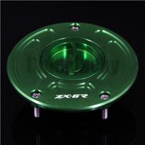 CNC Aluminum Keyless Motorcycle Accessories Fuel Gas Tank Cap Cover For Kawasaki ZX-6R ZX6R ZX6 R 2003-2006 2004 oranžinė