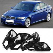 Salono durų rankenų dubenėlių apdailos dangteliai tinka BMW E90 3 serijos 2005 2006 2007 2008 2009 2010 2012 4 vnt. anglies pluošto gray