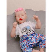 New 48cm Reborn Baby Dolls Finished Painted 3D Skin Visible Veins Newborn Size Premature Baby Toy Collectible Art Doll 48cm beige