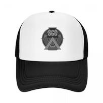 „Stargate SG1“ klasikiniai marškinėliai beisbolo kepuraitė Anime gimtadienio „Trucker“ kepurė, regbio, unisex skrybėlė, moteriška white
