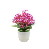 Artificial Bonsai Artificial Flowers Garden Arrangement raudona