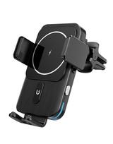 Reguliuojamas belaidis įkroviklis automobilinis laikiklis iPhone 14 13 12 15w greito įkrovimo automatinis telefono laikiklis Qi įkroviklis, skirtas Huawei P40 as picture juoda