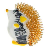 Rrinaceus Earopaeus Hedgehog sagė mielas gyvūno segtukas, 3 spalvos Galimi madingi papuošalai Aukšta kokybė Nauja 2023 m. black